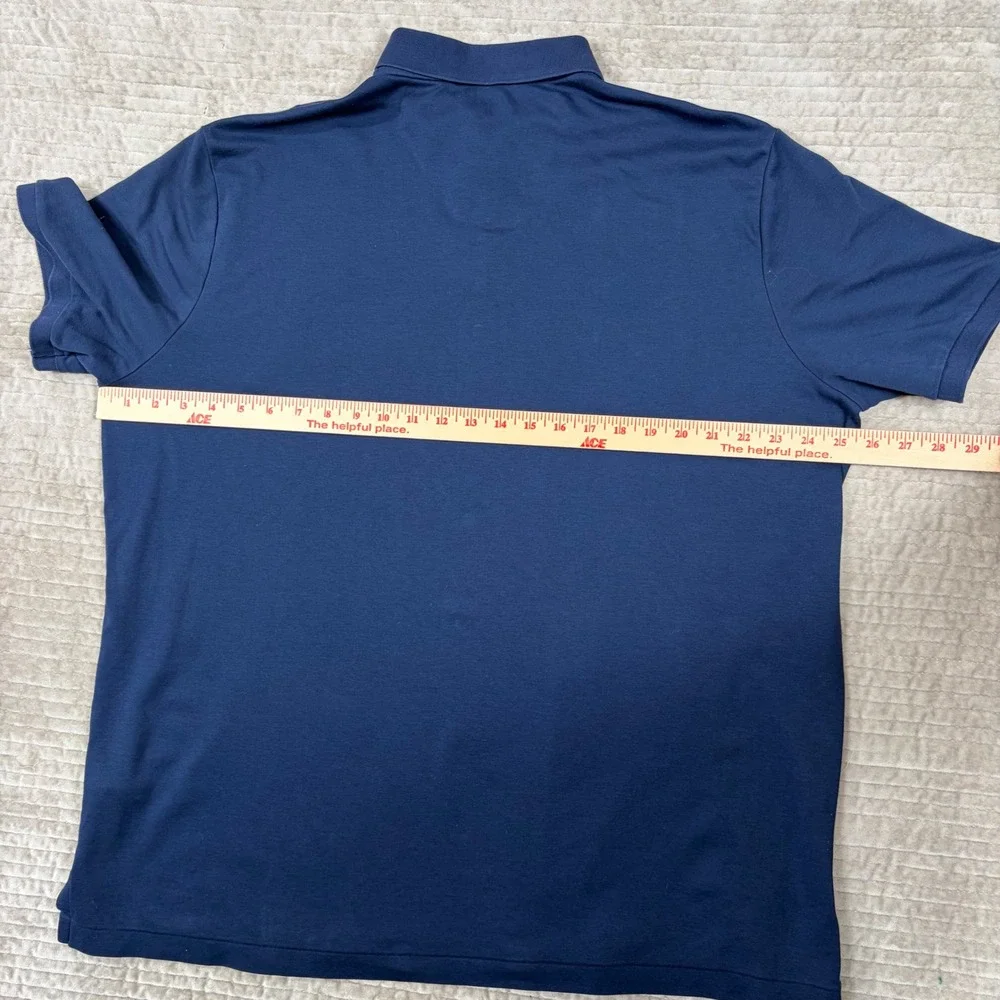 Polo Ralph Lauren Mens XL Classic Fit Navy Blue Cotton Short Sleeve Polo Shirt